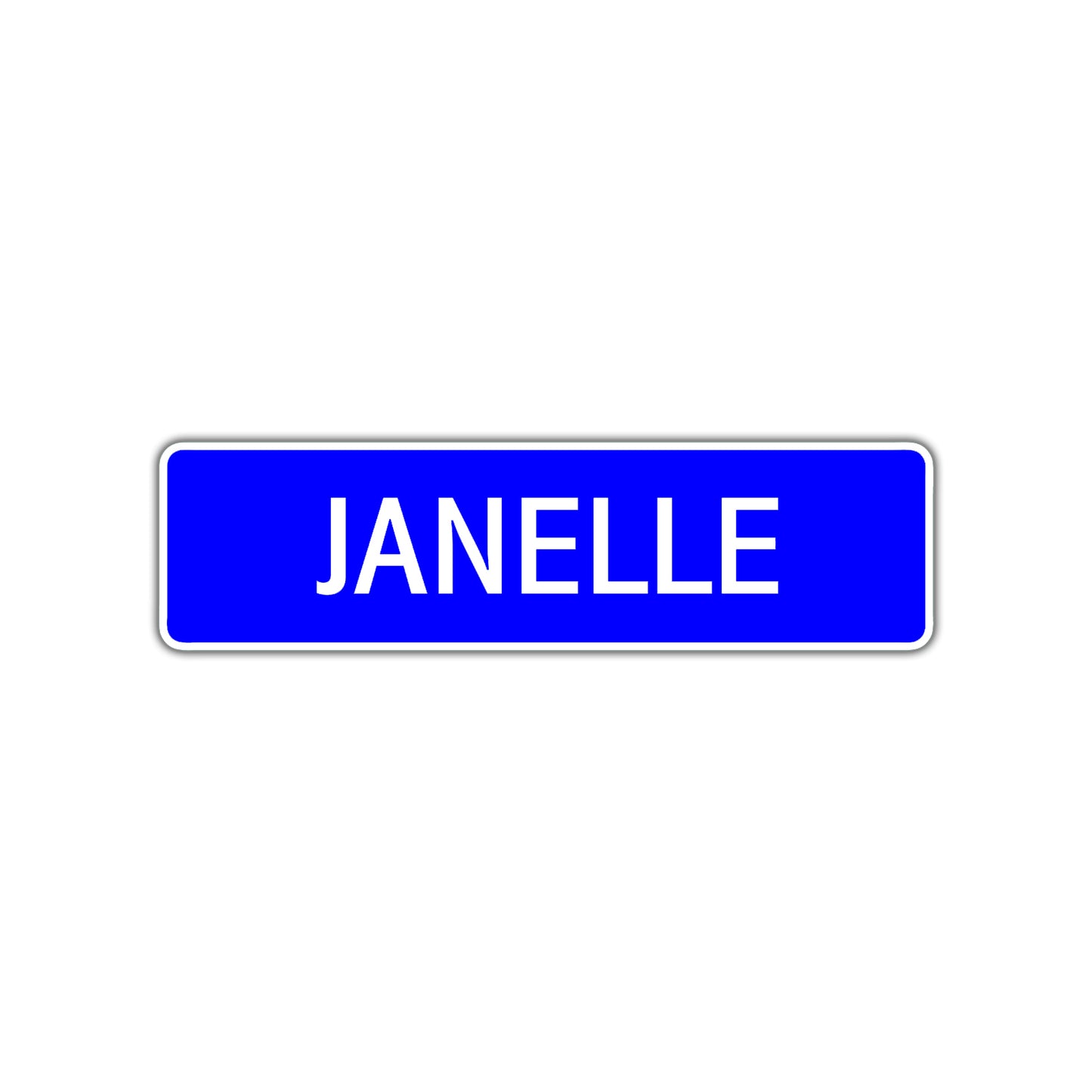 Janelle Street Metal Sign Plate
