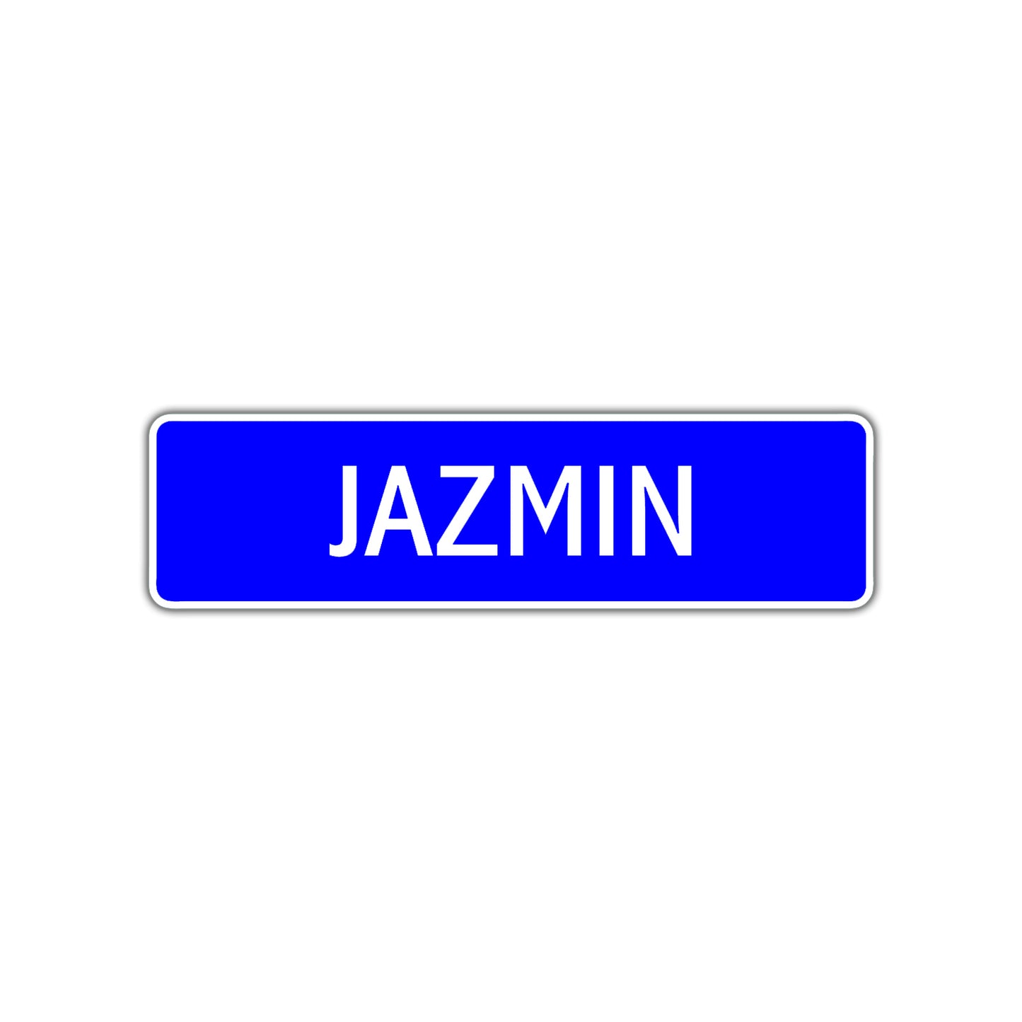 Jazmin Street Metal Sign Plate