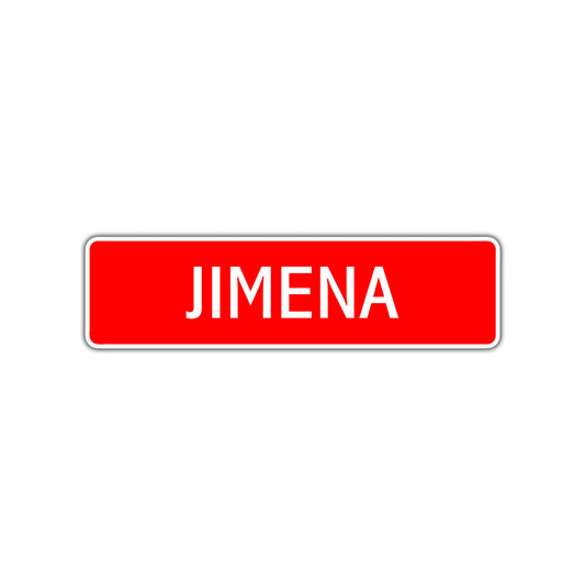 Jimena Street Sign