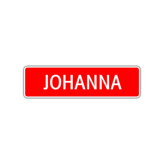 Johanna Street Sign