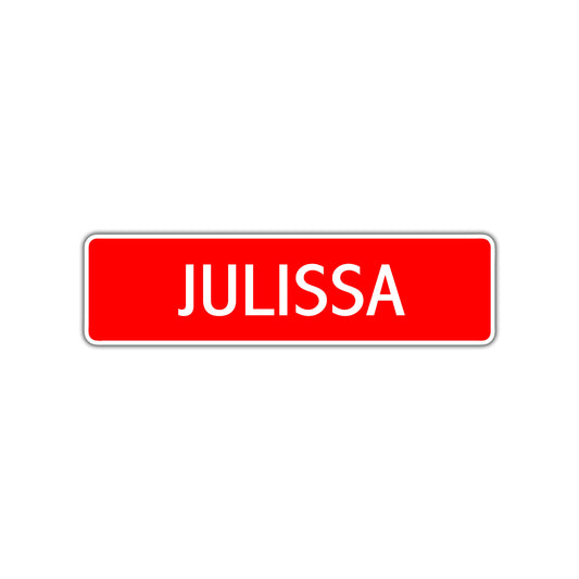 Julissa Street Sign