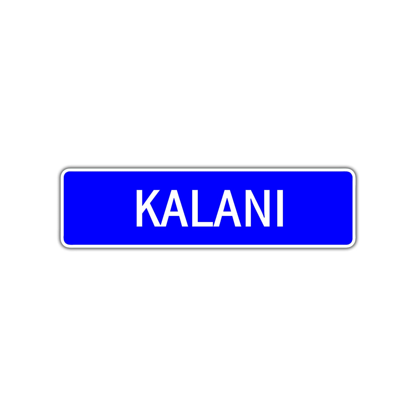 Kalani Street Metal Sign Plate