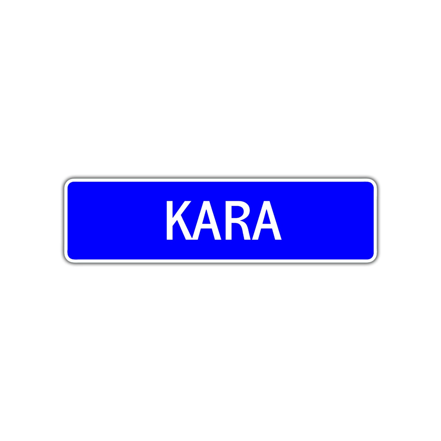 Kara Street Metal Sign Plate