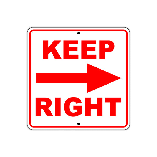 Keep Right Side Directional Sign