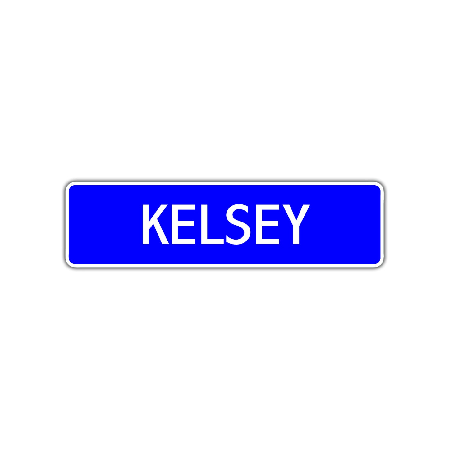 Kelsey Street Metal Sign Plate