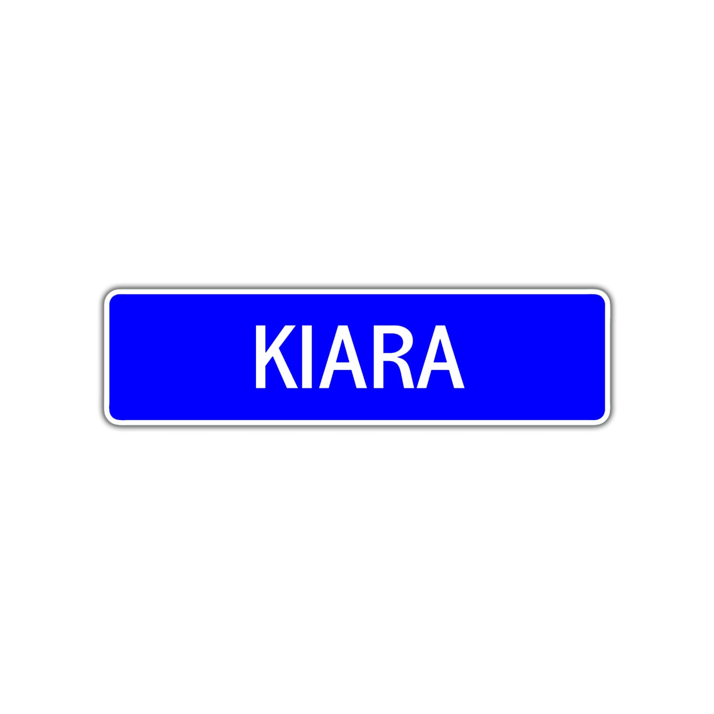 Kiara Street Metal Sign Plate