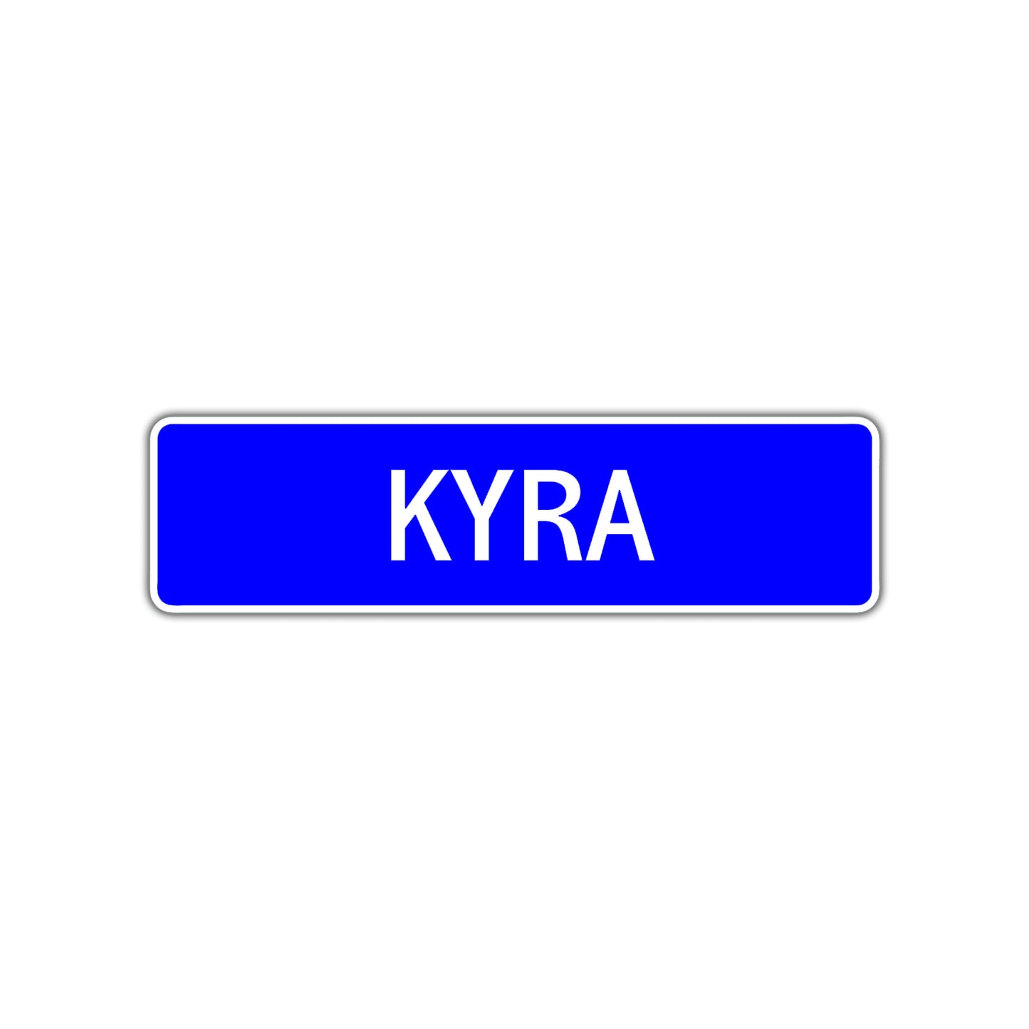 Kyra Street Metal Sign Plate