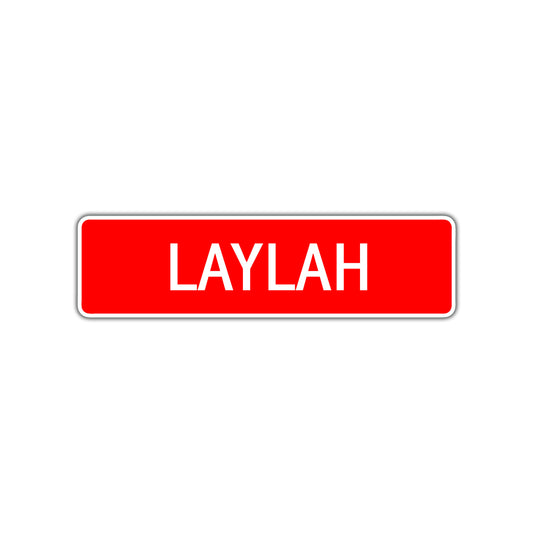 Laylah Street Sign