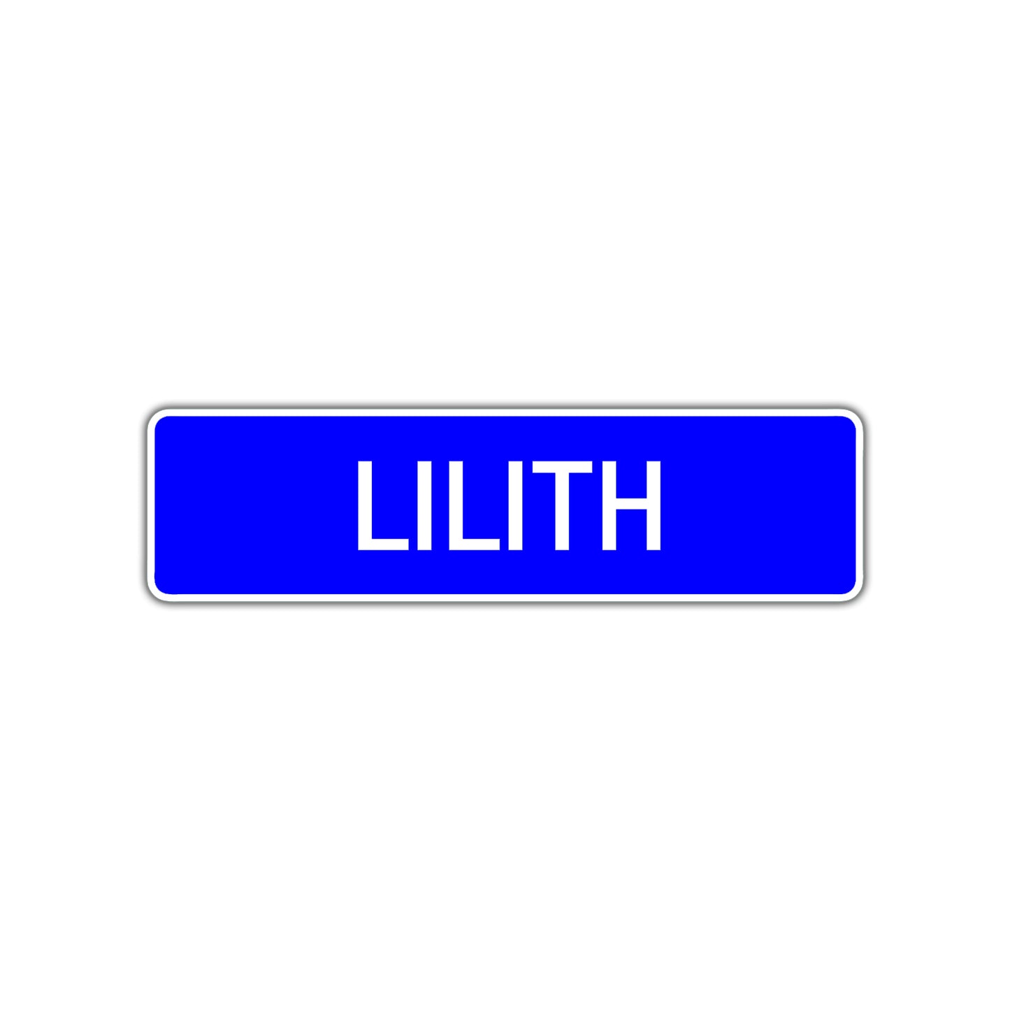Lilith Street Metal Sign Plate