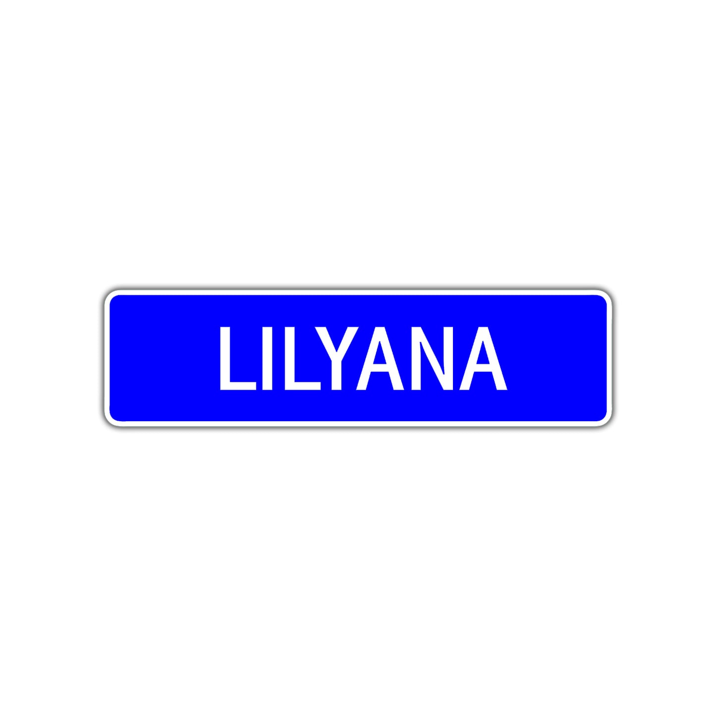 Lilyana Street Metal Sign Plate