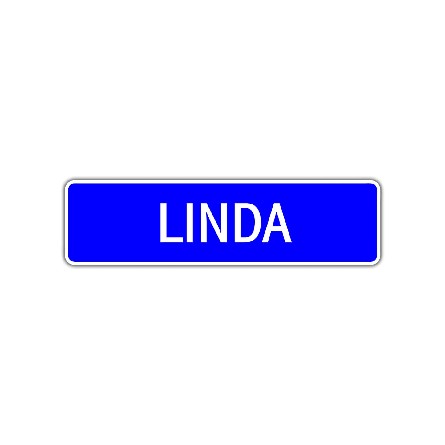 Linda Street Metal Sign Plate