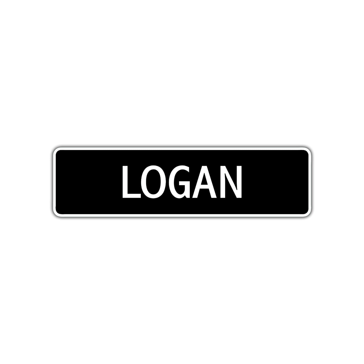 Logan Street Metal Sign