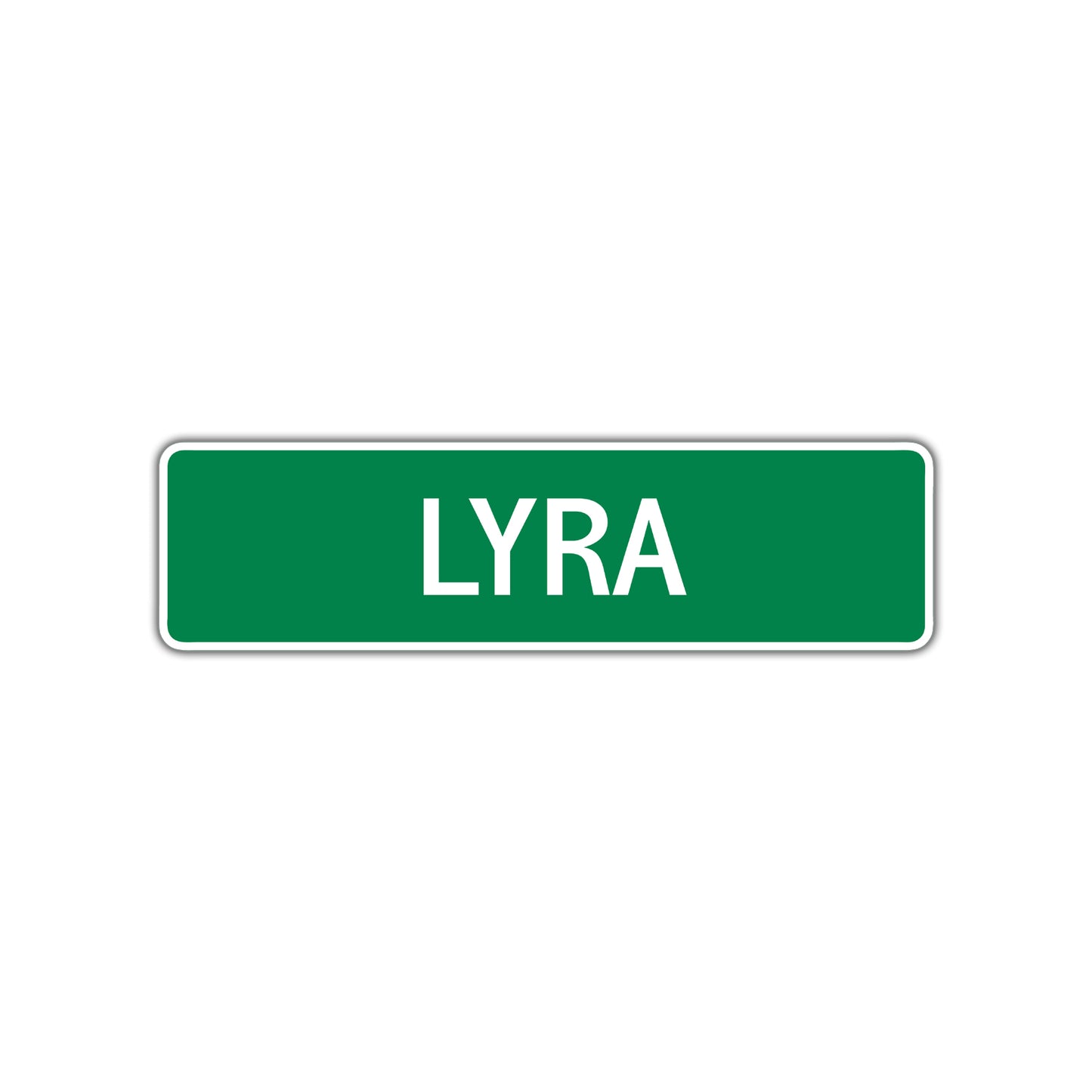 Lyra Street Sign
