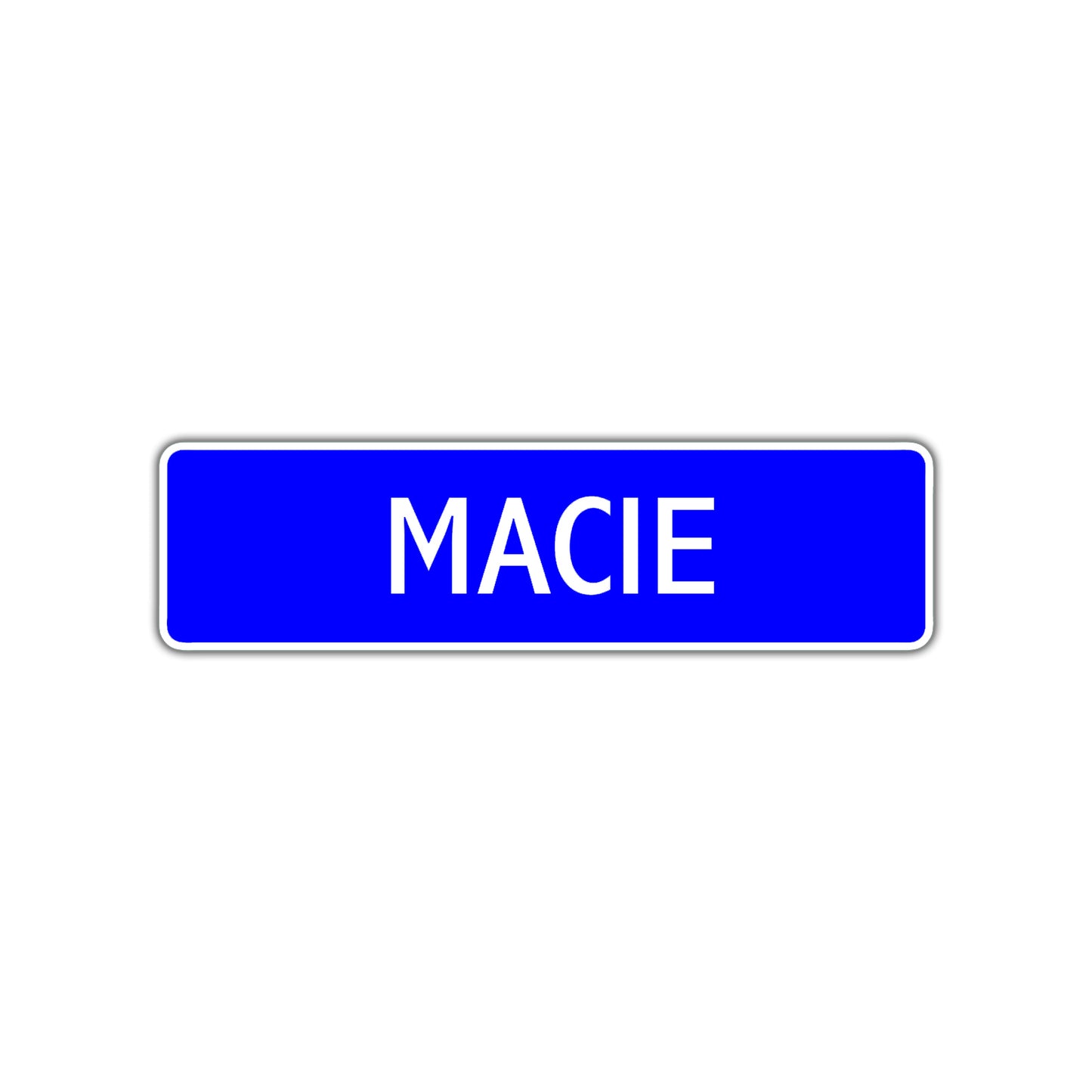 Macie Street Metal Sign Plate