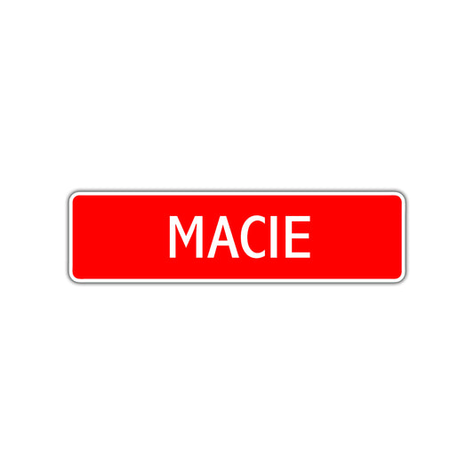 Macie Street Sign