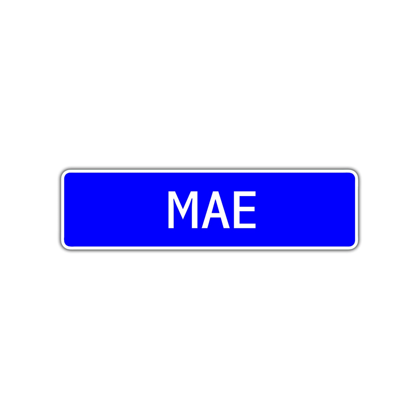 Mae Street Metal Sign Plate