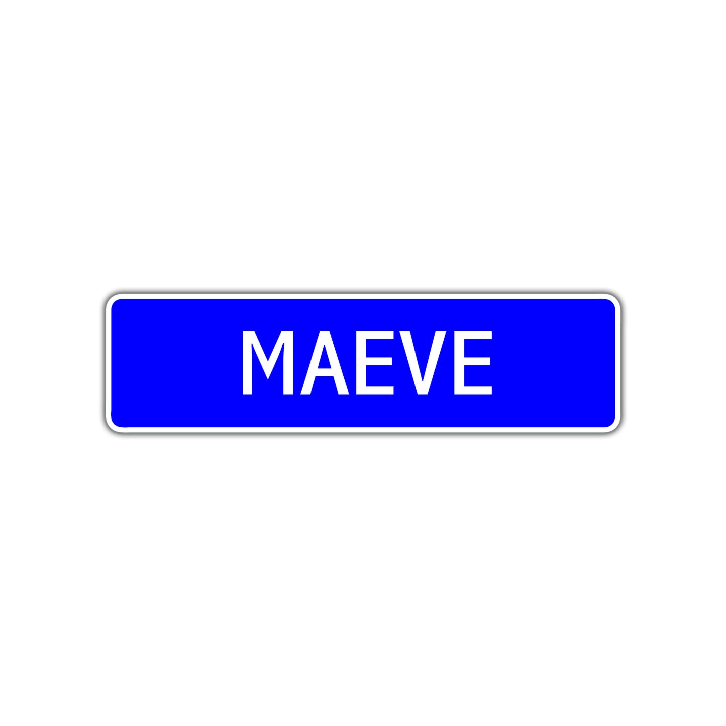 Maeve Street Metal Sign Plate
