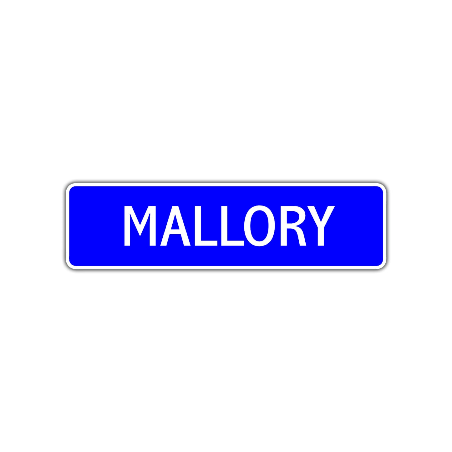 Mallory Street Metal Sign Plate