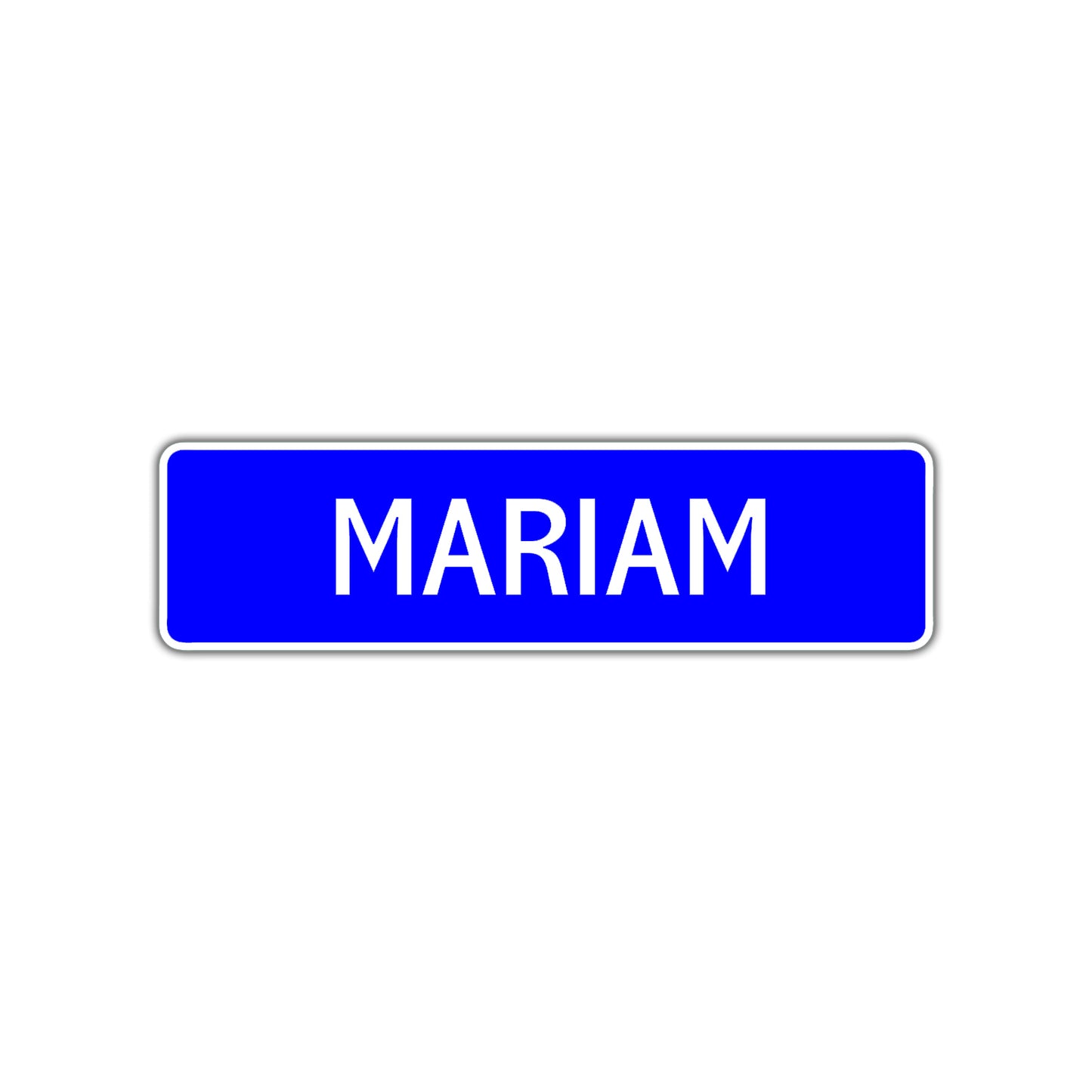 Mariam Street Metal Sign Plate