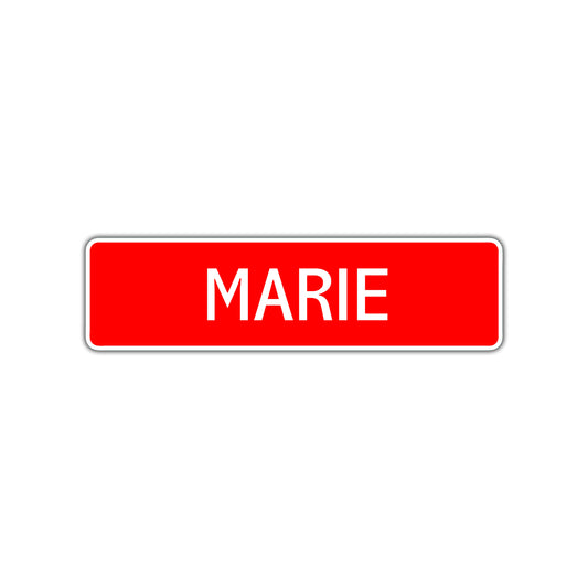 Marie Street Sign