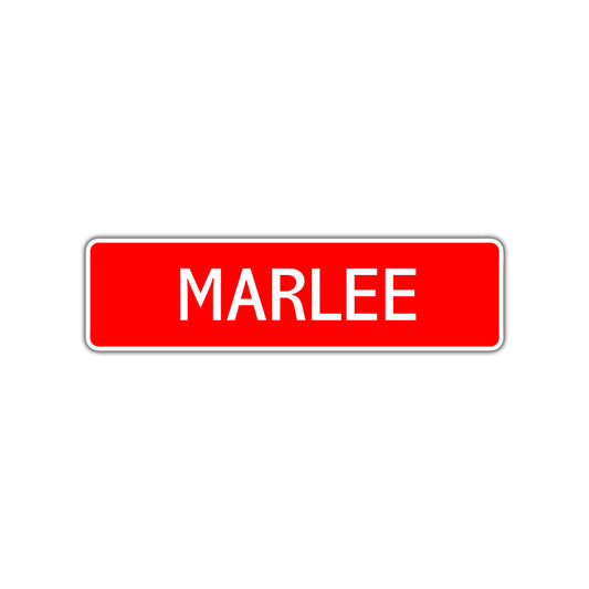 Marlee Street Sign