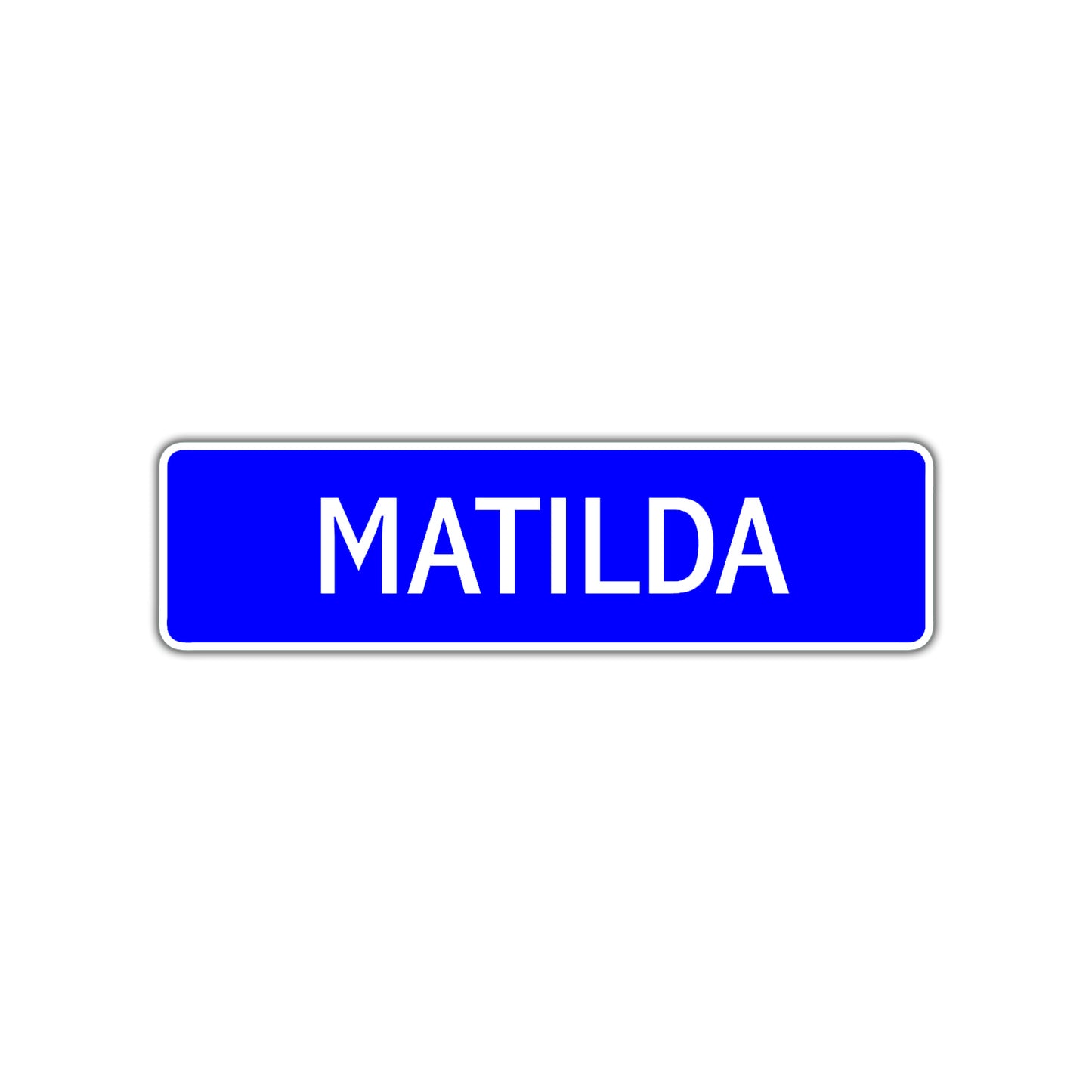 Matilda Street Metal Sign Plate