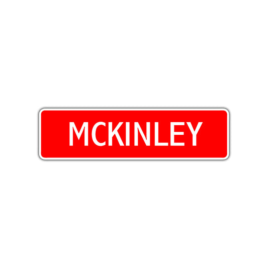 Mckinley Street Sign