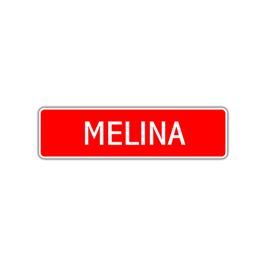 Melina Street Sign