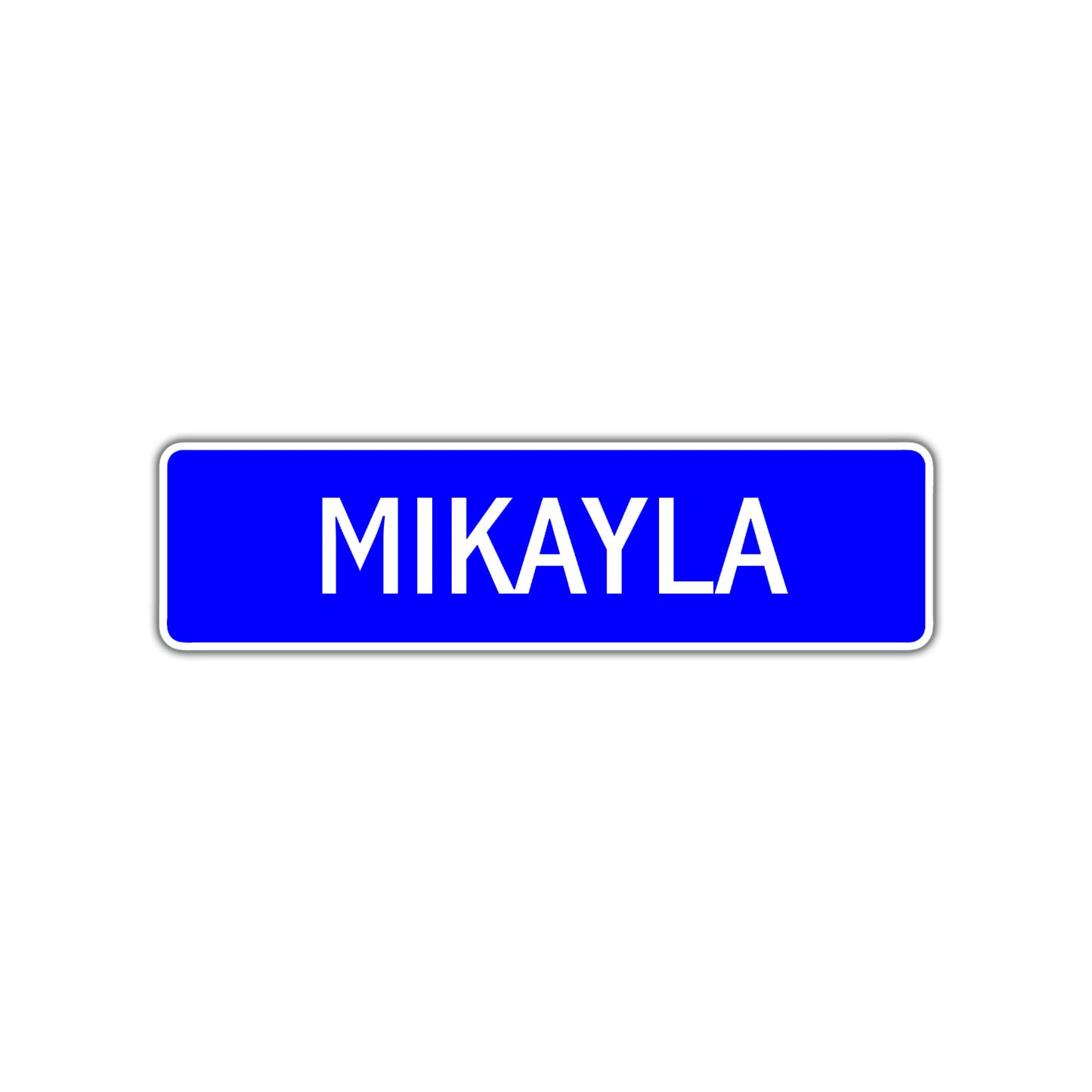 Mikayla Street Metal Sign Plate