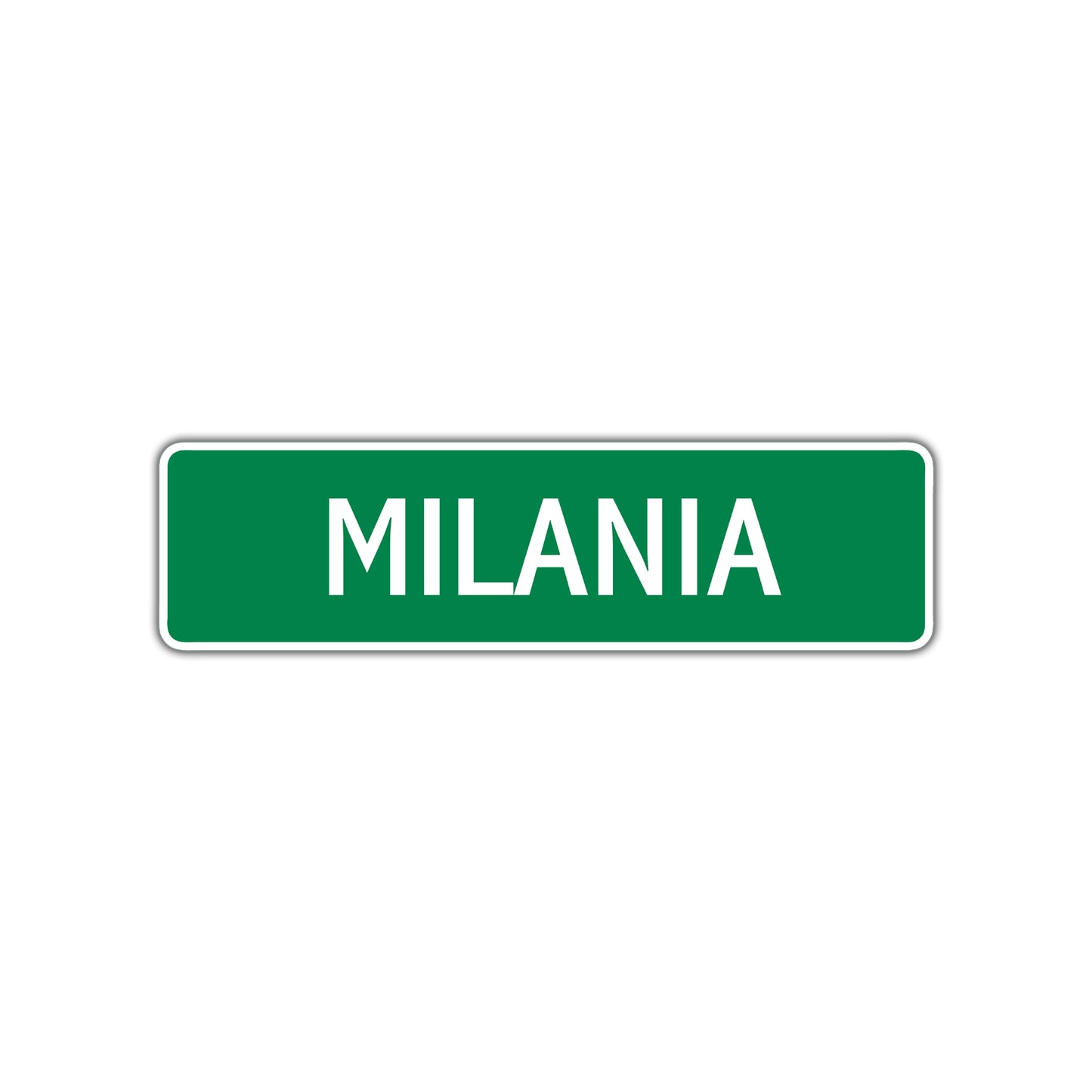 Milania Street Sign
