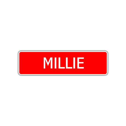 Millie Street Sign