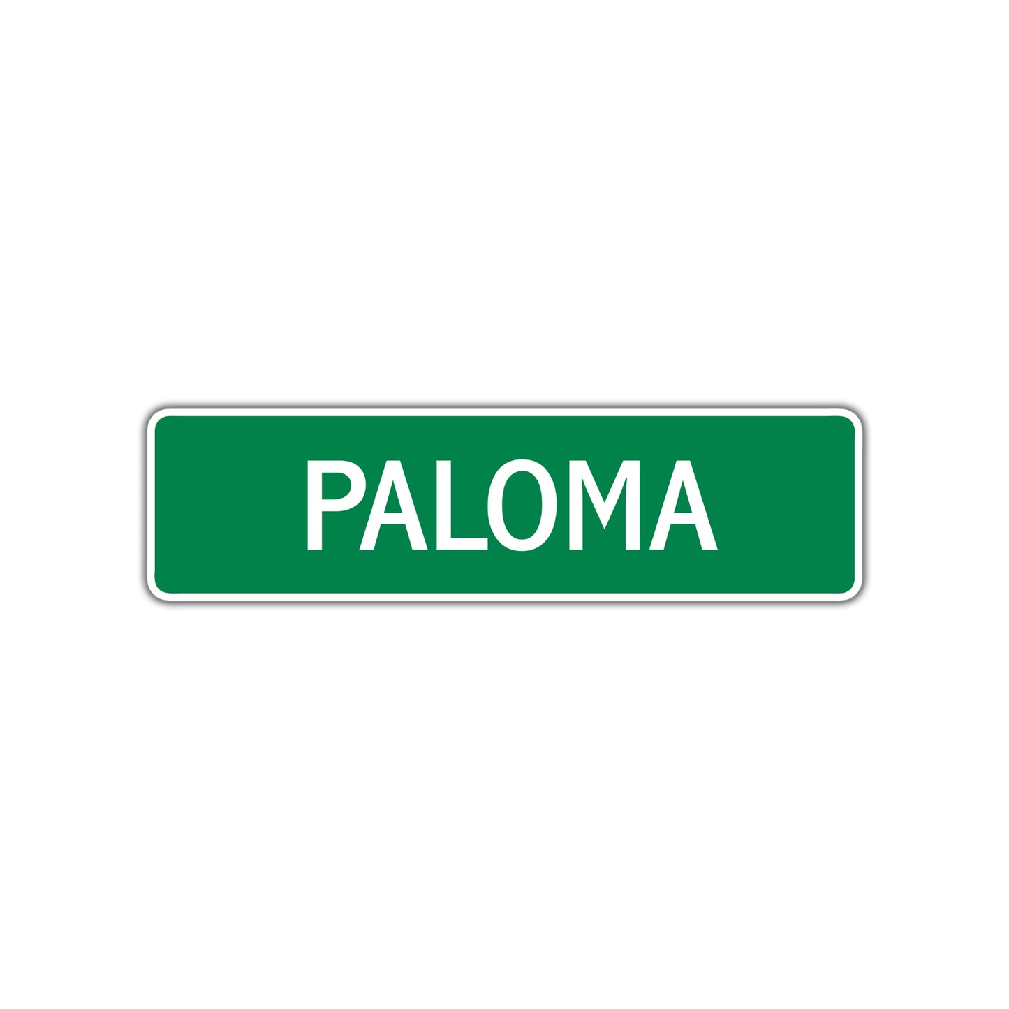 Paloma Street Sign