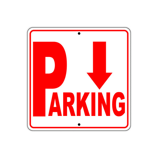 Parking Down Side Reserved Parking Sign