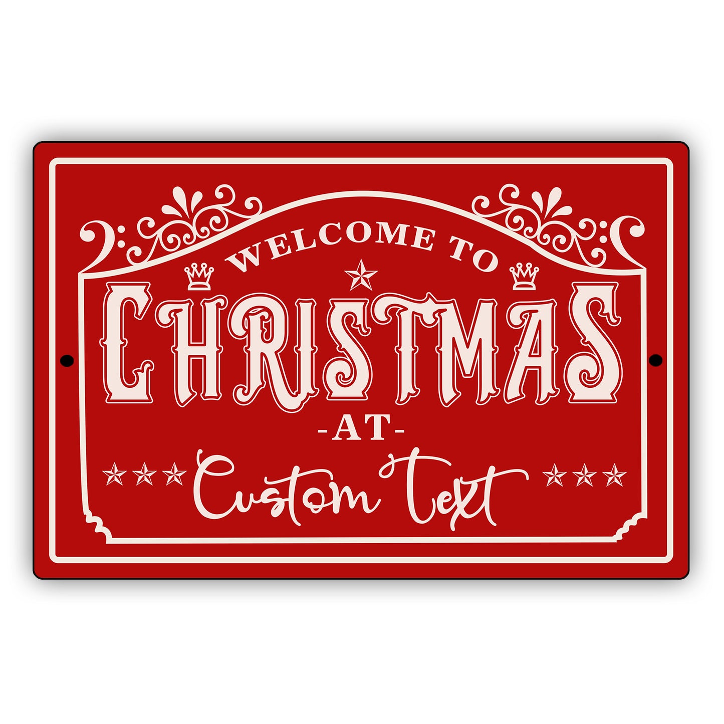 Personalized Christmas Custom Family Name Sign