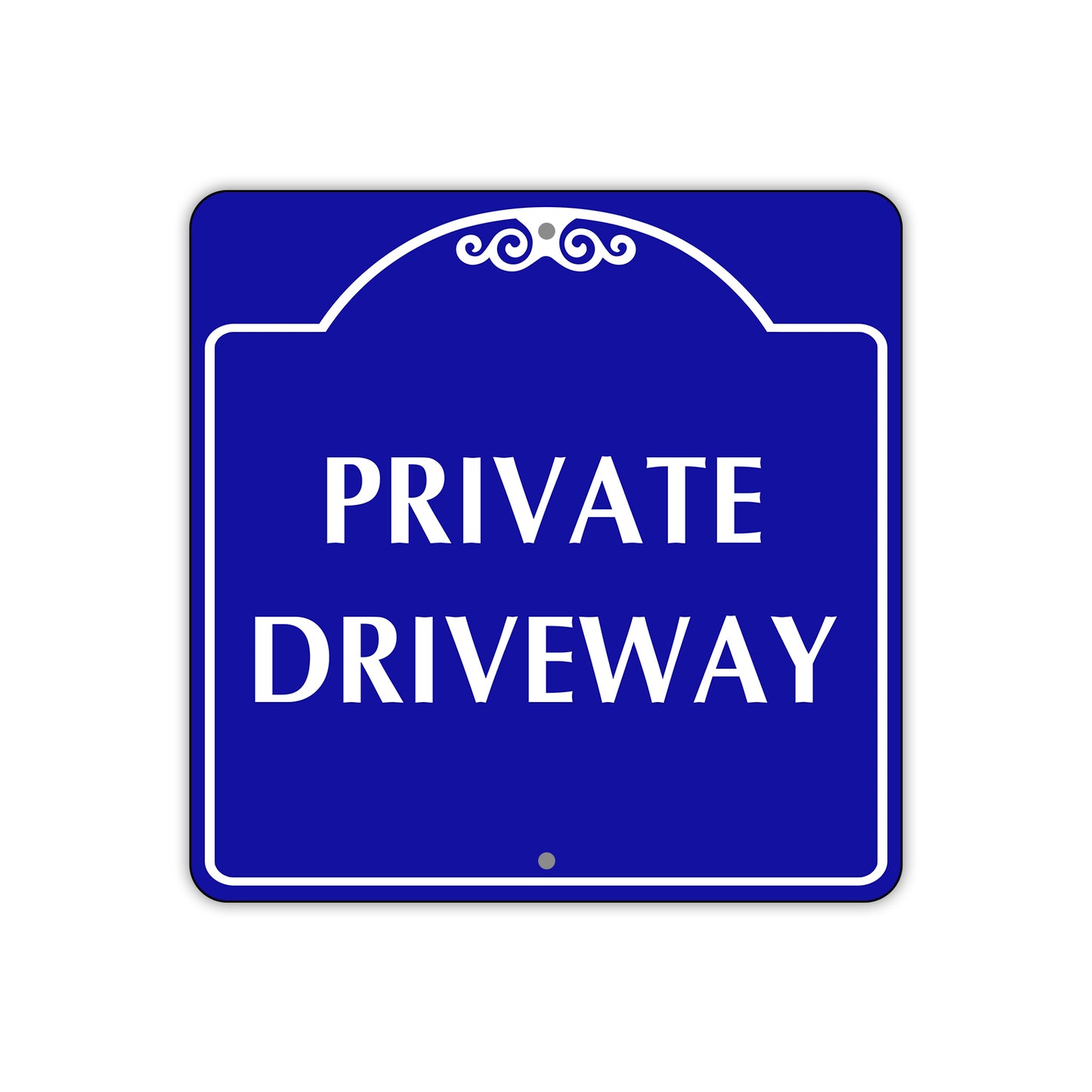 Private Driveway Metal Sign Plate