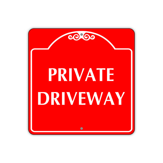 Private Driveway Square Sign