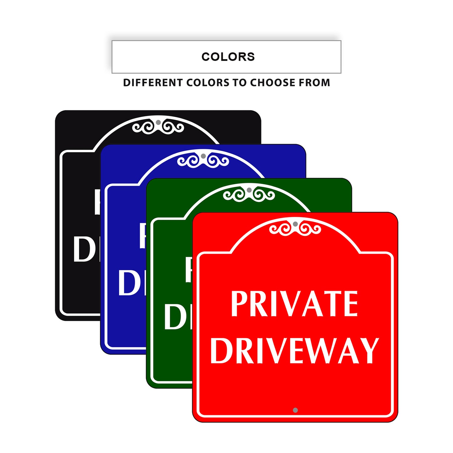 Private Driveway Square Signs