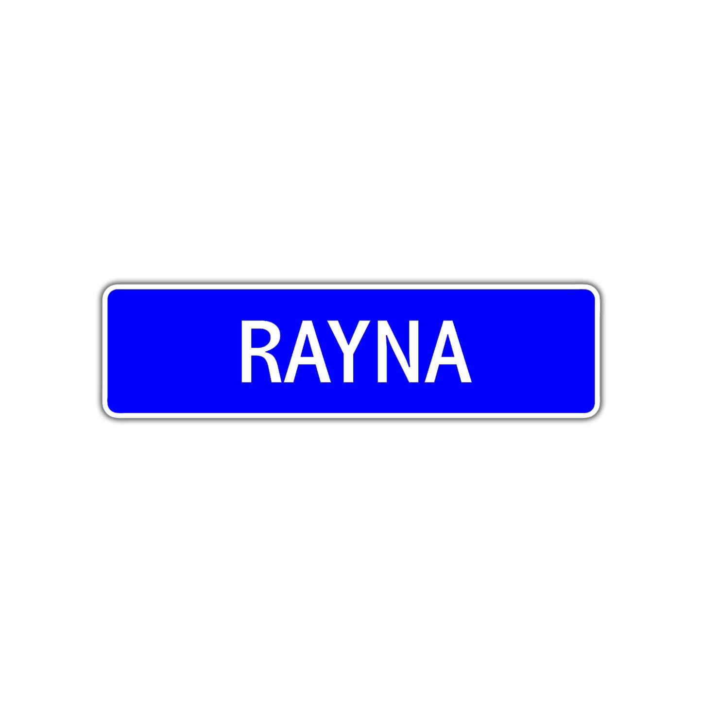 Rayna Street Metal Sign Plate