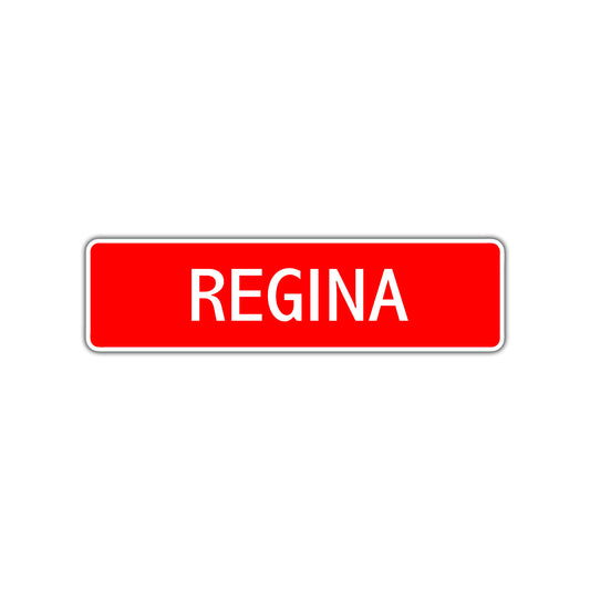 Regina Street Sign