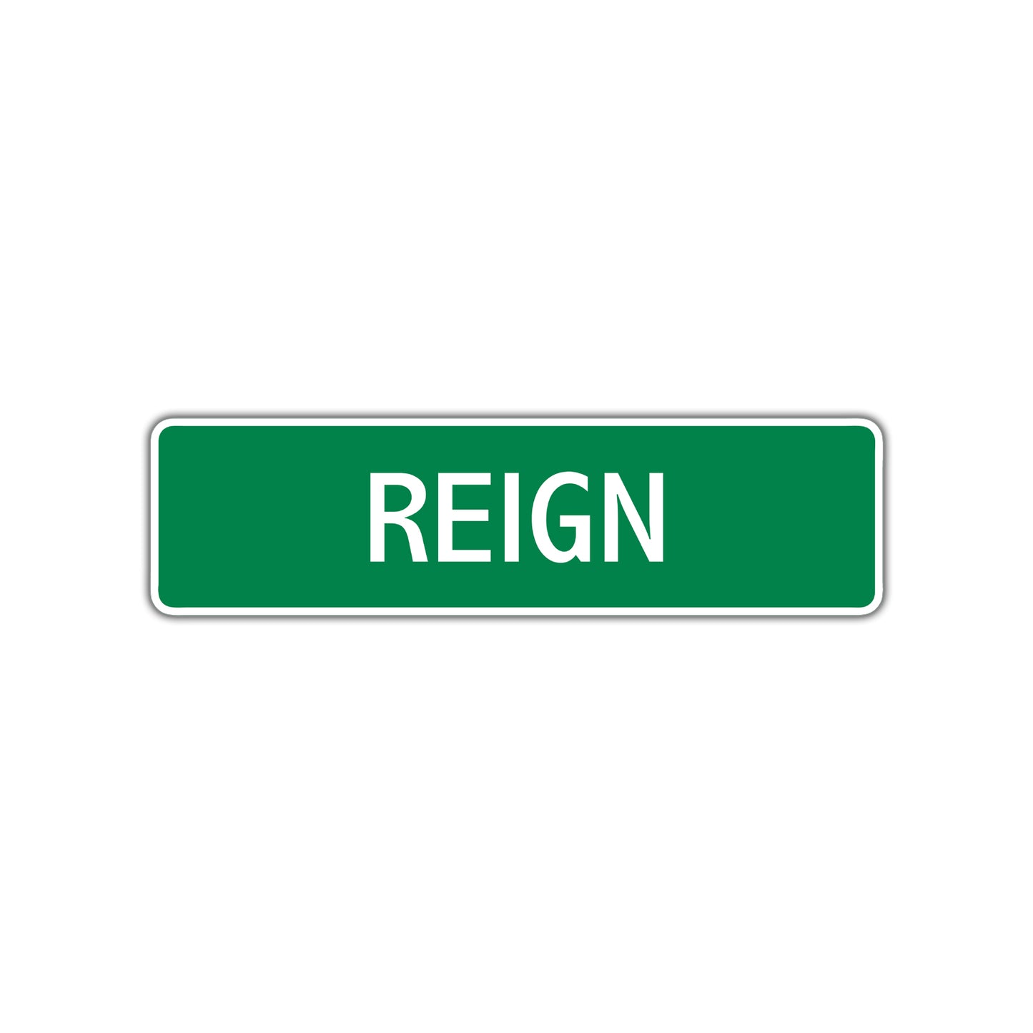 Reign Street Sign