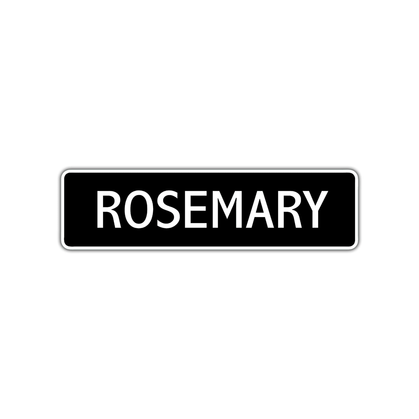 Rosemary Street Metal Sign