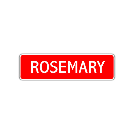 Rosemary Street Sign