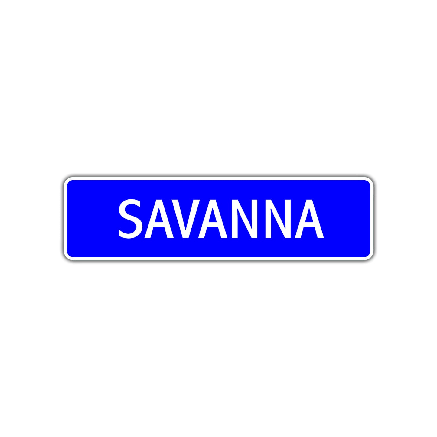 Savanna Street Metal Sign Plate