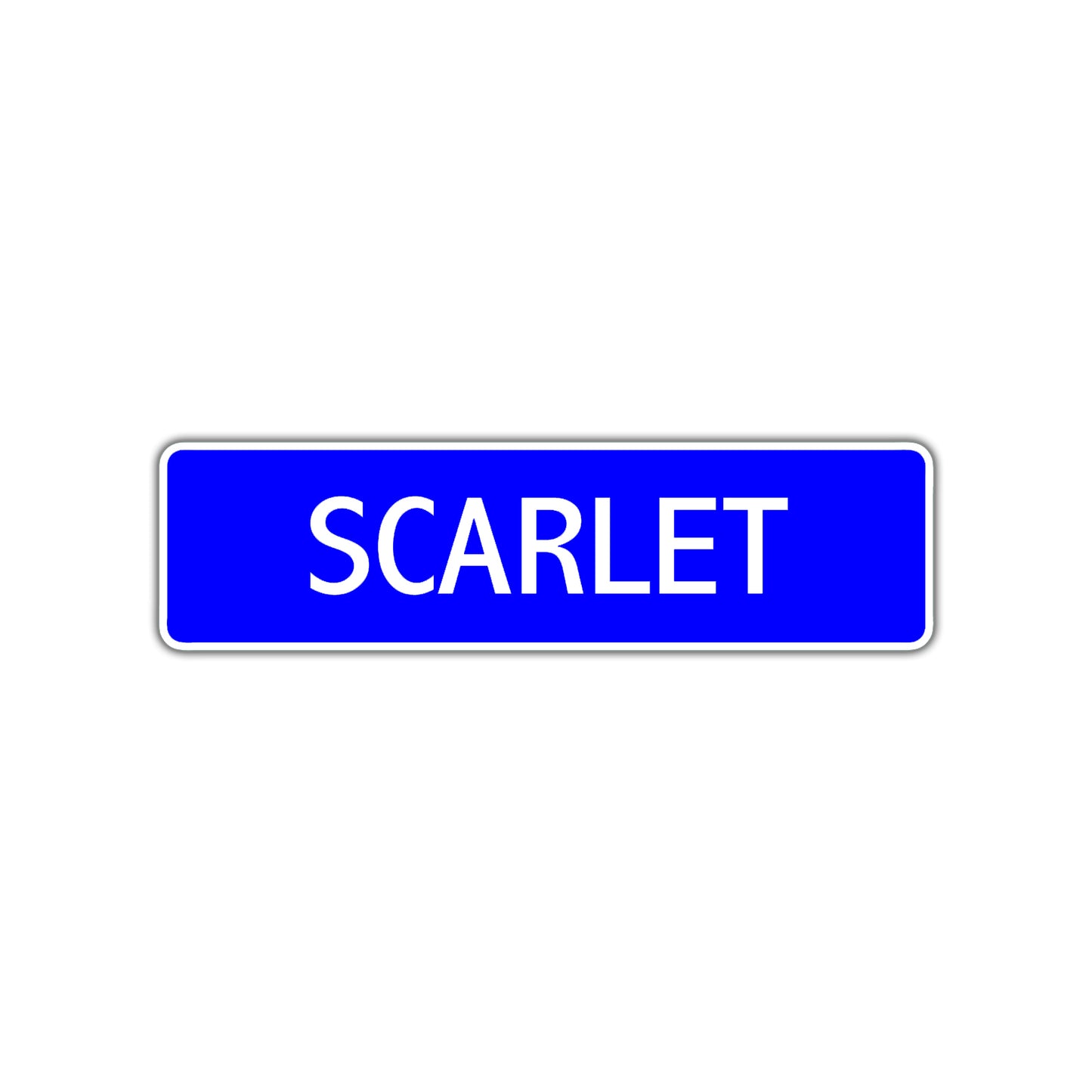Scarlet Street Metal Sign Plate