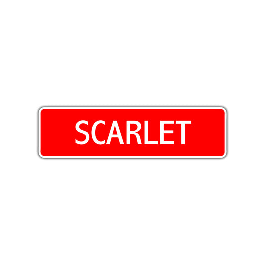 Scarlet Street Sign