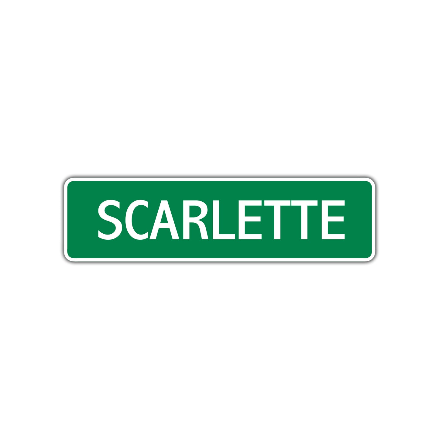 Scarlette Street Sign