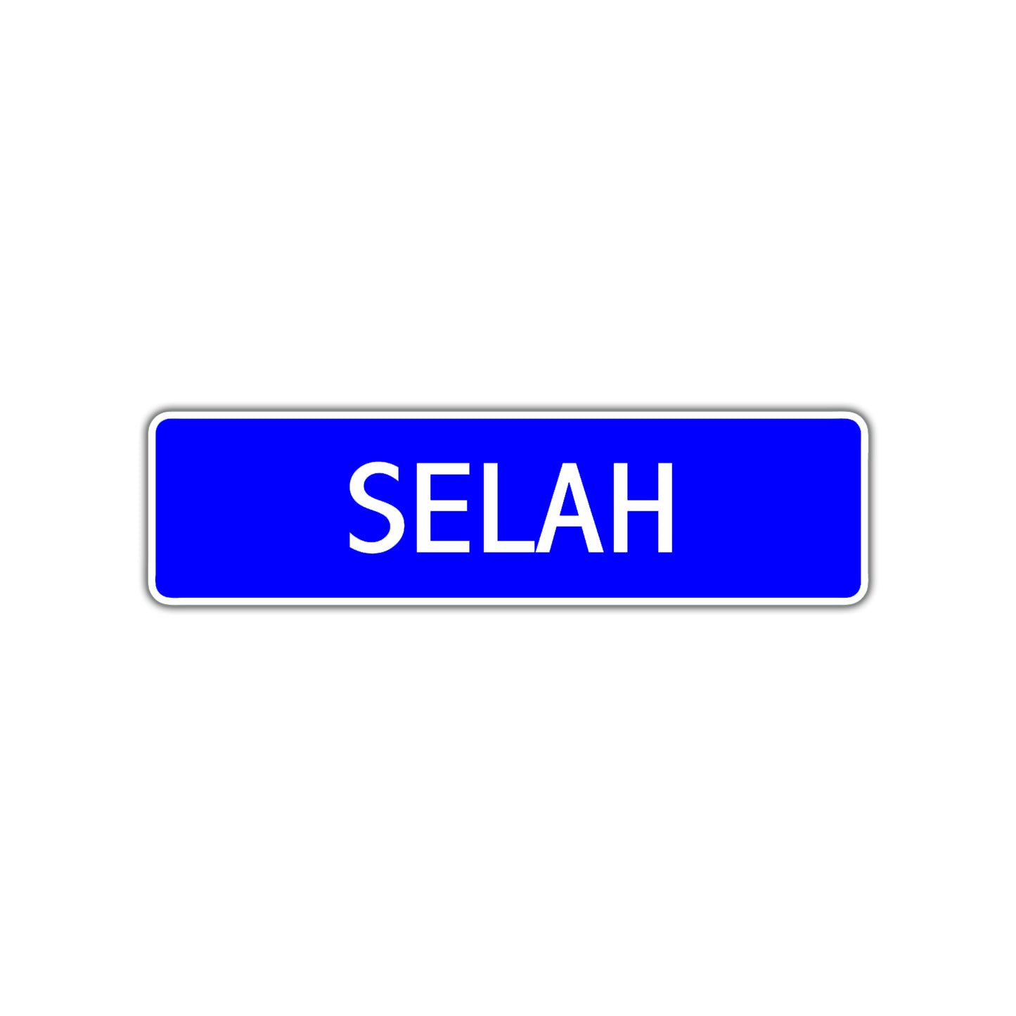 Selah Street Metal Sign Plate