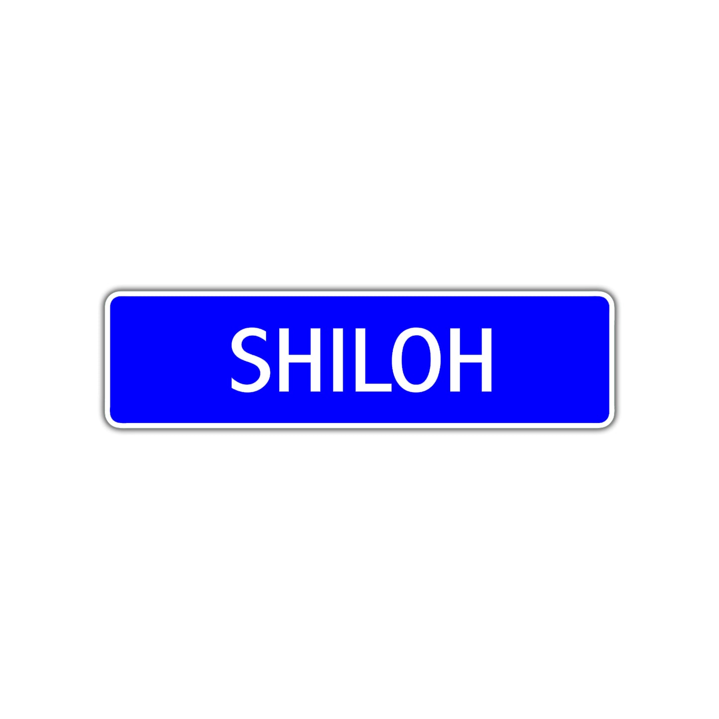 Shiloh Street Metal Sign Plate