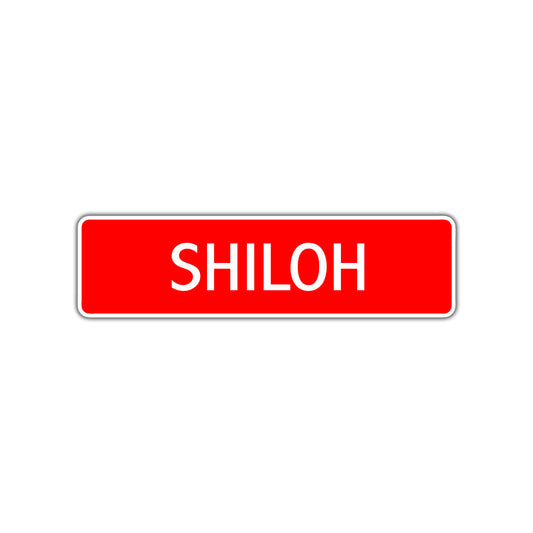 Shiloh Street Sign