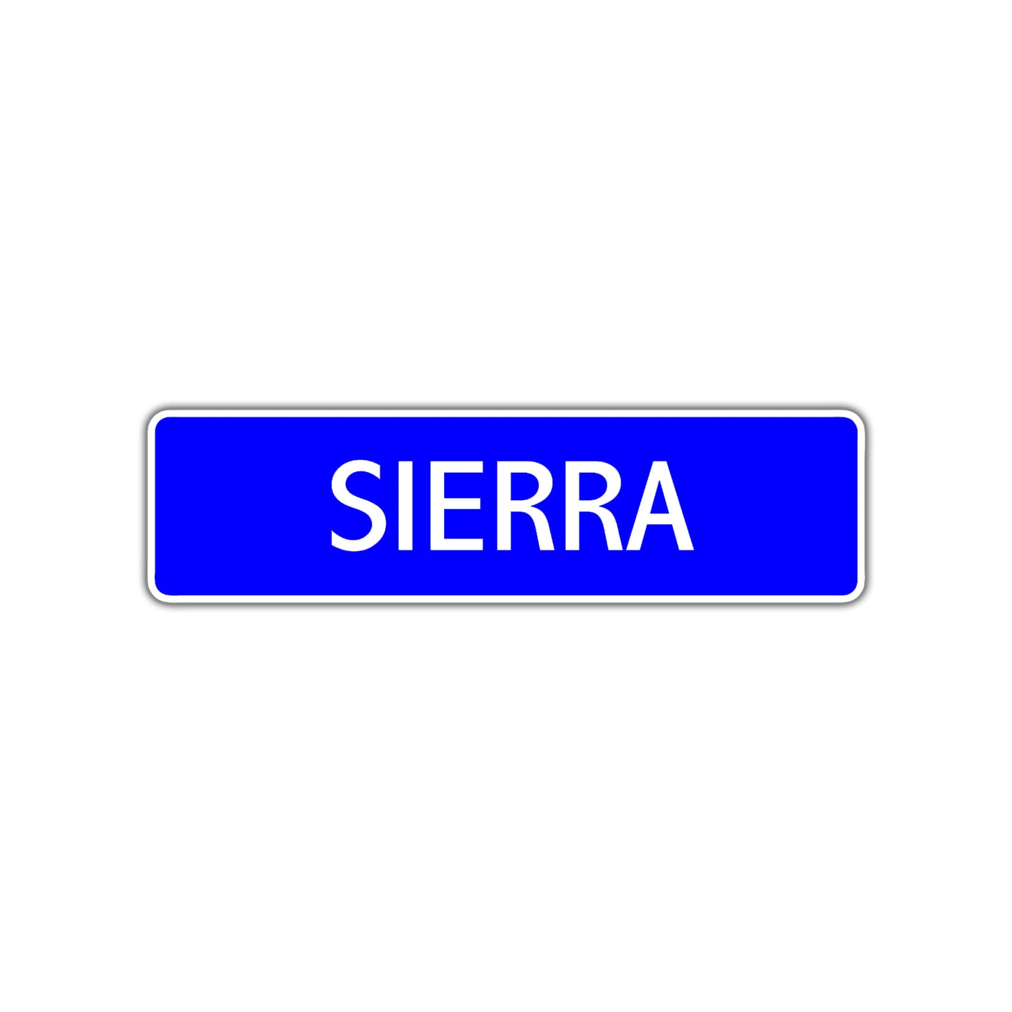 Sierra Street Metal Sign Plate
